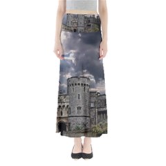 Castle Building Architecture Full Length Maxi Skirt by Celenk