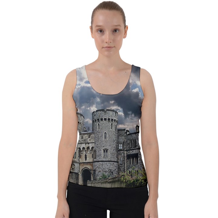 Castle Building Architecture Velvet Tank Top