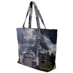 Castle Building Architecture Zip Up Canvas Bag by Celenk