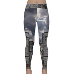 Abstract Wood Design Floor Texture Classic Yoga Leggings by Celenk