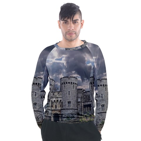 Castle Building Architecture Men s Long Sleeve Raglan Tee by Celenk