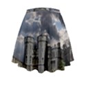 Abstract Wood Design Floor Texture Mini Flare Skirt View2