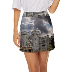 Castle Building Architecture Mini Front Wrap Skirt by Celenk