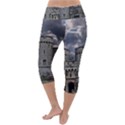 Abstract Wood Design Floor Texture Lightweight Velour Capri Yoga Leggings View4