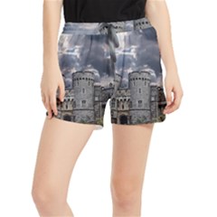 Abstract Wood Design Floor Texture Women s Runner Shorts by Celenk