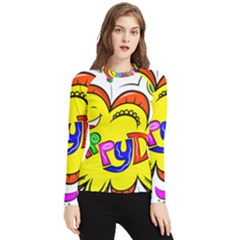 Abstract Wood Design Floor Texture Women s Long Sleeve Rash Guard