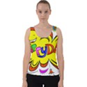 Abstract Wood Design Floor Texture Velvet Tank Top View1