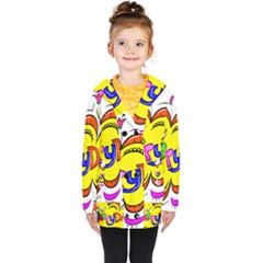 Happy Happiness Child Smile Joy Kids  Double Breasted Button Coat