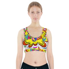 Happy Happiness Child Smile Joy Sports Bra With Pocket