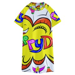 Abstract Wood Design Floor Texture Kids  Boyleg Half Suit Swimwear