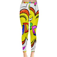 Happy Happiness Child Smile Joy Inside Out Leggings