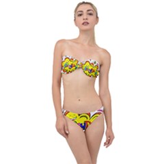 Happy Happiness Child Smile Joy Classic Bandeau Bikini Set