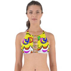 Abstract Wood Design Floor Texture Perfectly Cut Out Bikini Top