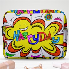 Happy Happiness Child Smile Joy Make Up Pouch (large)