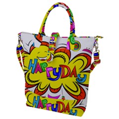 Happy Happiness Child Smile Joy Buckle Top Tote Bag