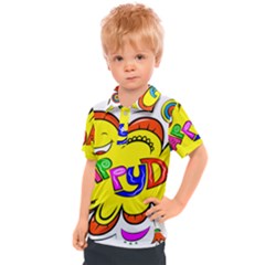 Abstract Wood Design Floor Texture Kids  Polo Tee