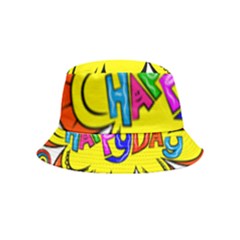 Abstract Wood Design Floor Texture Bucket Hat (kids)