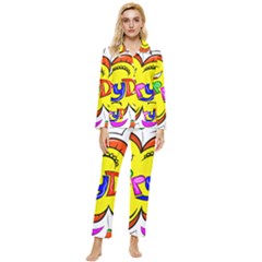 Abstract Wood Design Floor Texture Womens  Long Sleeve Velvet Pocket Pajamas Set