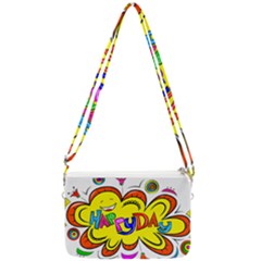 Happy Happiness Child Smile Joy Double Gusset Crossbody Bag