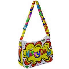 Happy Happiness Child Smile Joy Zip Up Shoulder Bag by Celenk