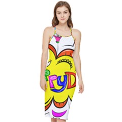 Happy Happiness Child Smile Joy Bodycon Cross Back Summer Dress