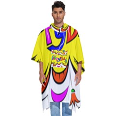 Happy Happiness Child Smile Joy Men s Hooded Rain Ponchos