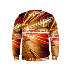 Telephone Box London Night Kids  Sweatshirt