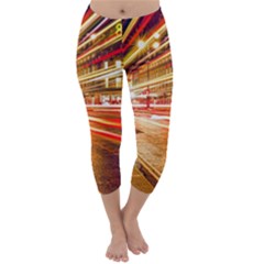 Telephone Box London Night Capri Winter Leggings 