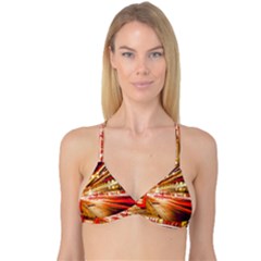 Telephone Box London Night Reversible Tri Bikini Top by Uceng