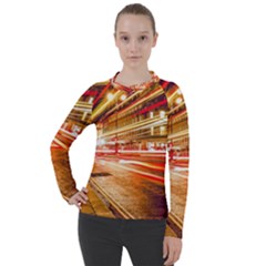 Telephone Box London Night Women s Pique Long Sleeve Tee