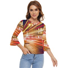 Telephone Box London Night Bell Sleeve Top