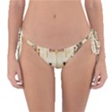 Egyptian Paper Papyrus Hieroglyphs Reversible Bikini Bottoms View1