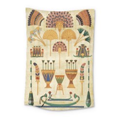 Egyptian Paper Papyrus Hieroglyphs Small Tapestry