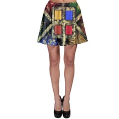 Acrylic Painting  Skater Skirt