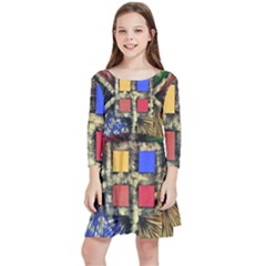 Fb9e6132-103b-4b96-af9a-0876c8fd7fcd 52d9a5da-4aa4-4d33-9cf4-486d48c5bb52 Kids  Quarter Sleeve Skater Dress