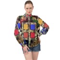 Fb9e6132-103b-4b96-af9a-0876c8fd7fcd 52d9a5da-4aa4-4d33-9cf4-486d48c5bb52 High Neck Long Sleeve Chiffon Top View1