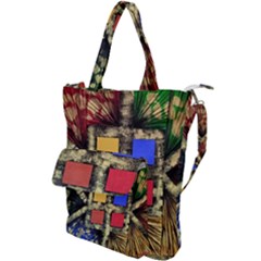 Acrylic Abstract Art Design  Shoulder Tote Bag by Rbudhiya