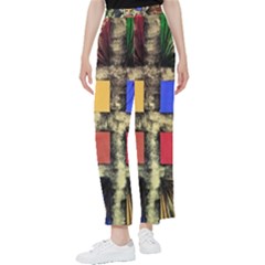 Acrylic Abstract Art Design  Women s Pants 