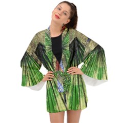 Acrylic Abstract Art Design  Long Sleeve Kimono by Rbudhiya