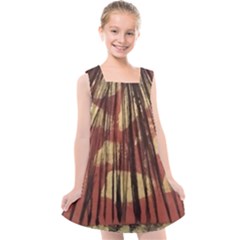 Acrylic Abstract Art Design  Kids  Cross Back Dress by Rbudhiya