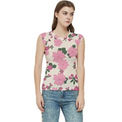 Floral Vintage Flowers Women s Raglan Cap Sleeve Tee by Dutashop