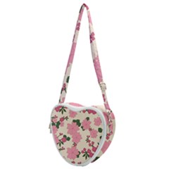 Floral Vintage Flowers Heart Shoulder Bag by Dutashop