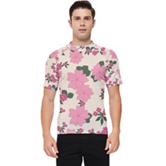 Floral Vintage Flowers Men s Short Sleeve Rash Guard