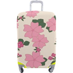 Floral Vintage Flowers Luggage Cover (large)