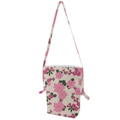 Floral Vintage Flowers Folding Shoulder Bag