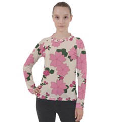 Floral Vintage Flowers Women s Pique Long Sleeve Tee