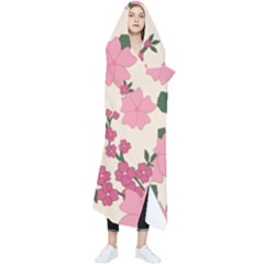 Floral Vintage Flowers Wearable Blanket by Dutashop