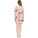 Floral Vintage Flowers Shoulder Frill Bodycon Summer Dress View2