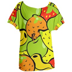 Fruit Food Wallpaper Women s Oversized Tee by Dutashop