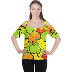 Fruit Food Wallpaper Cutout Shoulder Tee